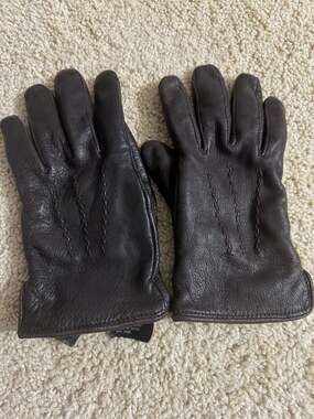 Gates Ladies Brown Genuine Leather Thinsulate Insulated Winter Gloves Size Small